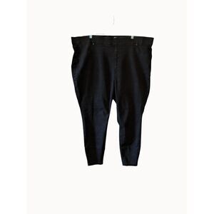 Terra & Sky Black Jeans Skinny High Rise Jeggins Pull On Pants Plus Size 3X